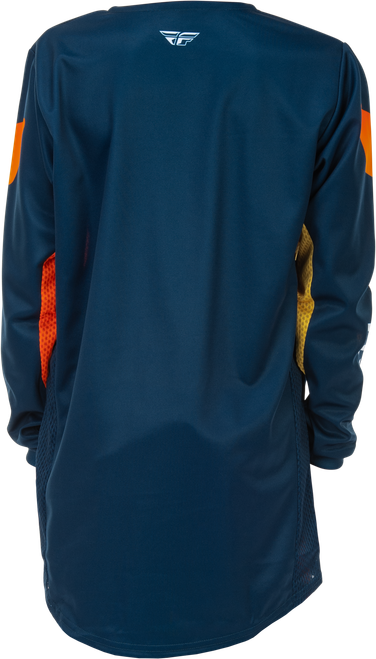 FLY RACING 379-424YXL YOUTH KINETIC JERSEY NAVY/ORANGE YXL