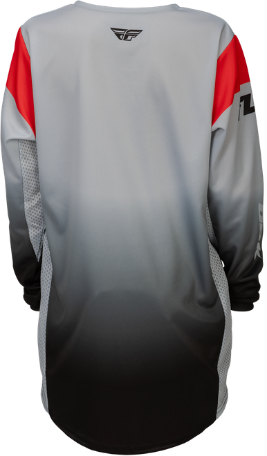 FLY RACING 379-520YM YOUTH KINETIC DBK JERSEY GREY/BLACK/RED YM