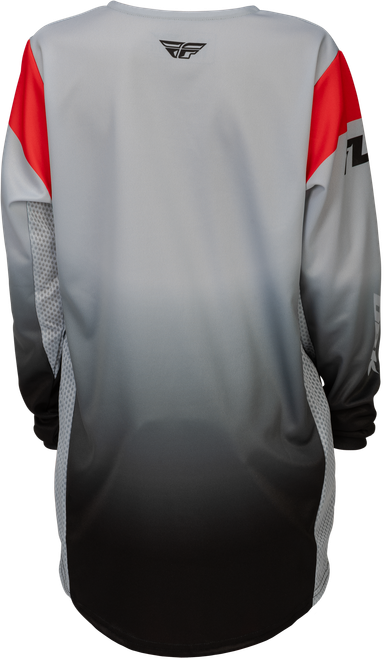 FLY RACING 379-520YXL YOUTH KINETIC DBK JERSEY GREY/BLACK/RED YXL
