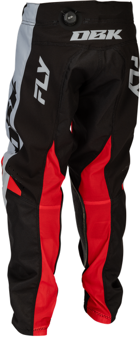 FLY RACING 379-53018 YOUTH KINETIC DBK PANTS GREY/BLACK/RED SZ 18