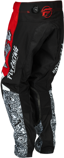 FLY RACING 379-53622 YOUTH KINETIC MUTANT PANTS RED/WHITE/BLACK SZ 22