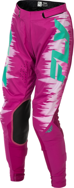 FLY RACING 379-63200 WOMEN'S LITE PANTS PINK/TURQUOISE SZ 0/02