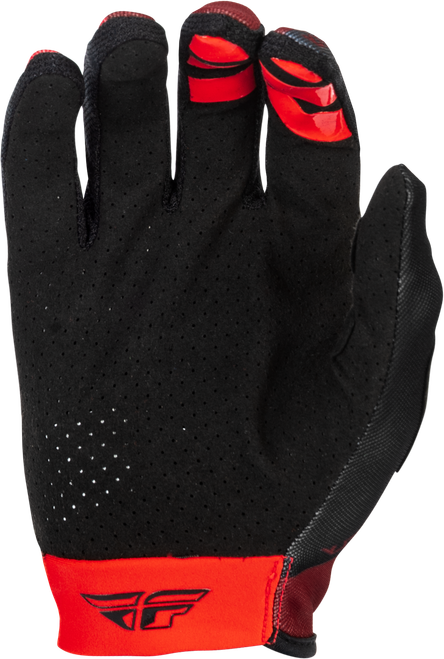FLY RACING 379-711YS YOUTH LITE GLOVES BLACK/RED YS