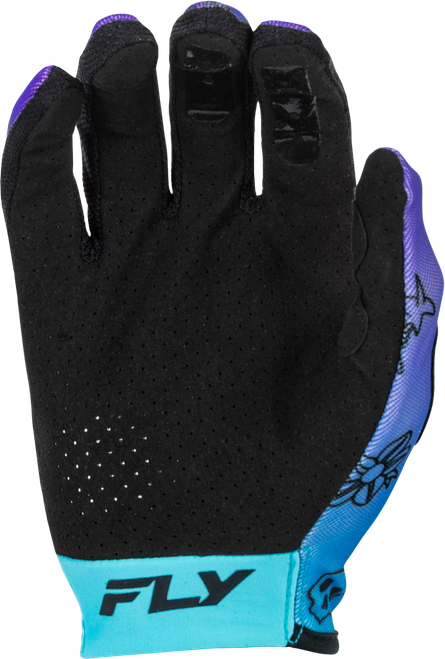 FLY RACING 379-7153X LITE OUTLINE GLOVES PURPLE/BLUE/BLACK 3X