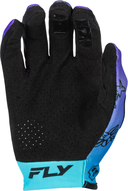 FLY RACING 379-715S LITE OUTLINE GLOVES PURPLE/BLUE/BLACK SM