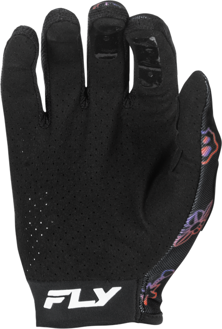 FLY RACING 379-716YM YOUTH LITE OUTLINE GLOVES BLACK/RED/PURPLE YM