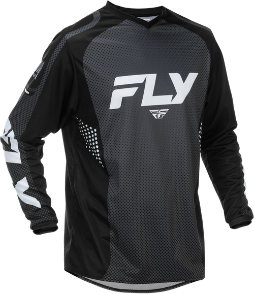 FLY RACING 379-9202X F-16 JERSEY BLACK/WHITE 2X