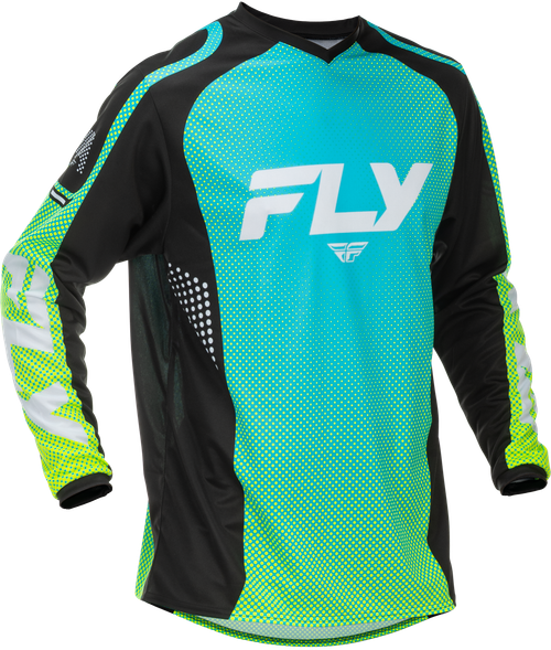 FLY RACING 379-923M F-16 JERSEY AQUA/BLACK/WHITE MD