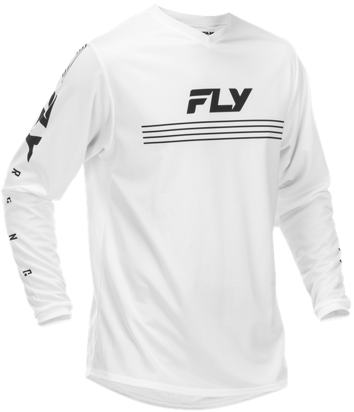 FLY RACING 379-9912X UNIVERSAL JERSEY WHITE/BLACK 2X