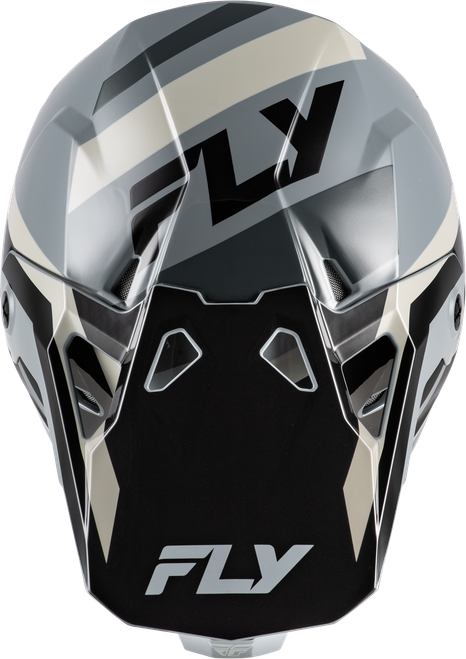 FLY RACING 73-00402X FORMULA CP SEAL HELMET BLACK/GREY/LIGHT GREY 2X