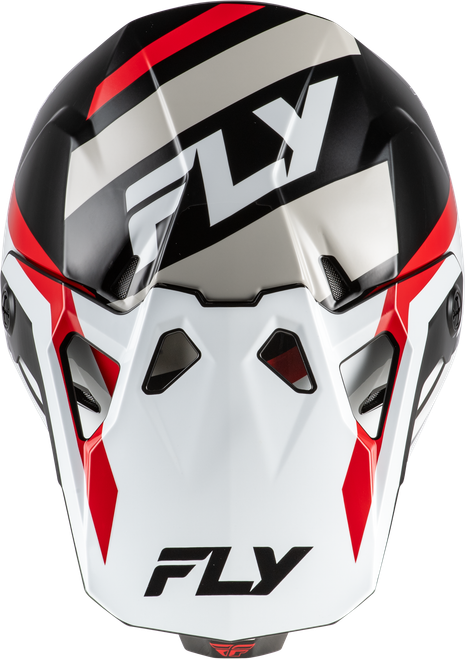 FLY RACING 73-00412X FORMULA CP SEAL HELMET WHITE/BLACK/RED 2X