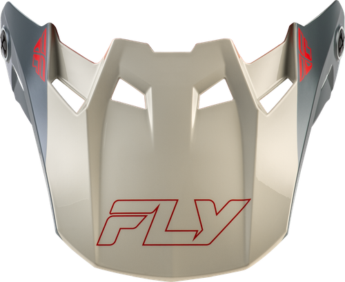 FLY RACING 73-4353VS FORMULA CC GLIDE VISOR BLACK/RED/GREY YL/SM