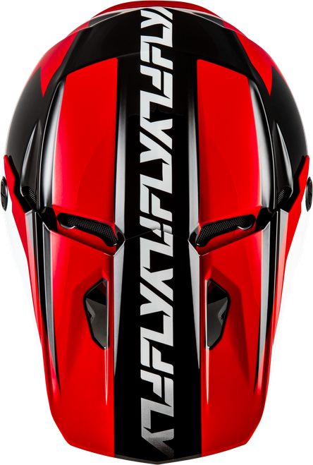 FLY RACING 73-8675L KINETIC CREST HELMET RED/BLACK/WHITE LG