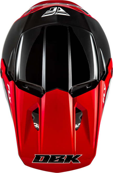 FLY RACING 73-8678S KINETIC DBK HELMET BLACK/RED/GREY SM