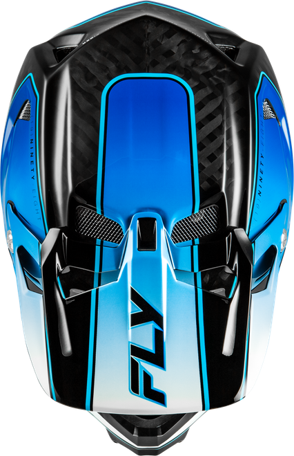 FLY RACING 73-9232X WERX-R FLOW CARBON HELMET BLACK CARBON/BLUE/WHITE XL