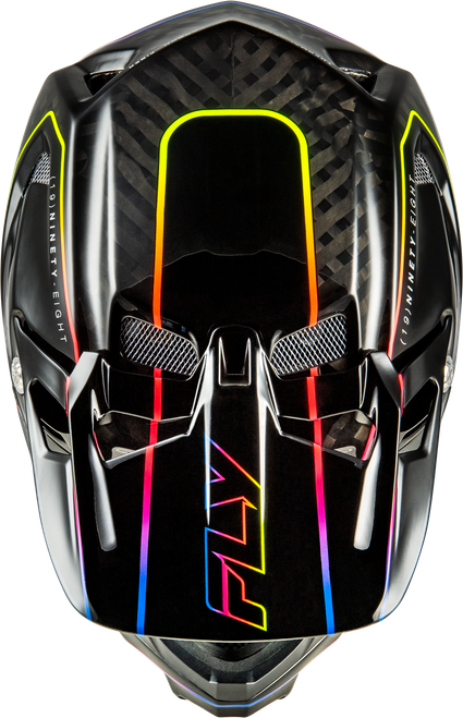 FLY RACING 73-9233XS WERX-R FLOW CARBON HELMET BLACK CARBON/BLACK/MULTI XS