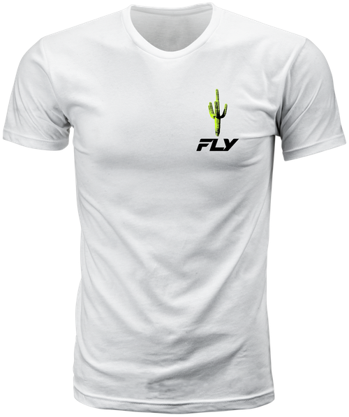 FLY RACING 354-0411M FLY DESERT TEE WHITE MD