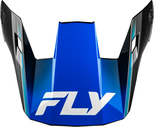 FLY RACING 73-8621VY YTH RAYCE REPEAT HELMET VISOR BLACK/BLUE YS-YL