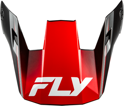 FLY RACING 73-8622VY YTH RAYCE REPEAT HELMET VISOR BLACK/RED YS-YL