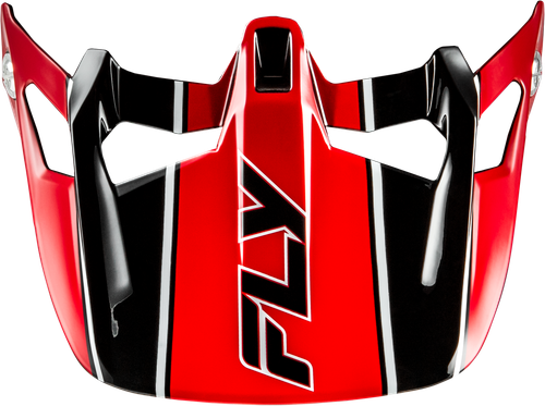 FLY RACING 73-9231V WERX-R CARBON FLOW VISOR BLACK/RED