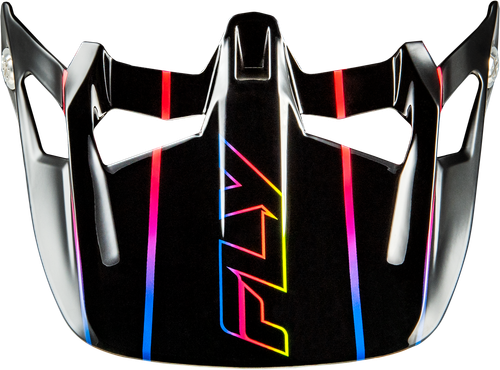 FLY RACING 73-9233V WERX-R CARBON FLOW VISOR BLACK/MULTI