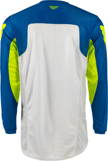 FLY RACING 380-314X KINETIC MESH JERSEY BLUE/WHITE/HI-VIS XL