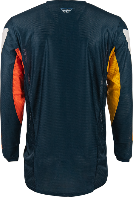 FLY RACING 380-316S KINETIC MESH JERSEY NAVY/ORANGE SM