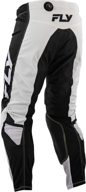 FLY RACING 380-32028 KINETIC MESH PANTS WHITE/BLACK SZ 28