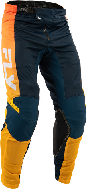 FLY RACING 380-32630 KINETIC MESH PANTS NAVY/ORANGE SZ 30