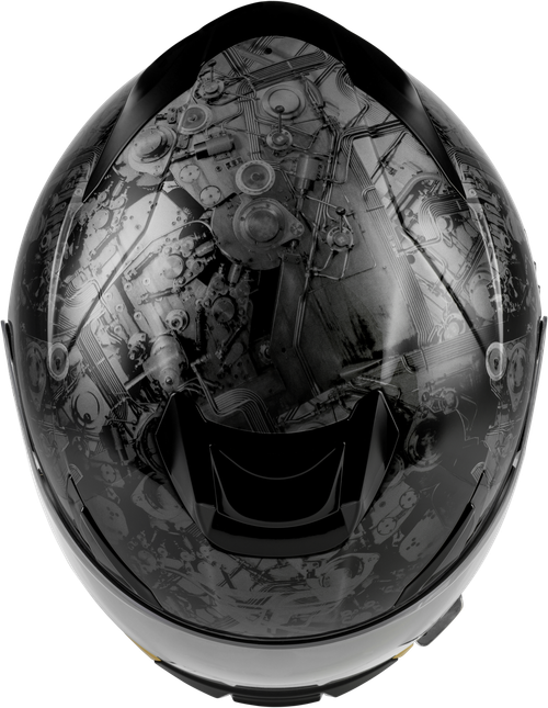 FLY RACING 73-8432X SENTINEL MECH HELMET BLACK/GREY/GOLD XL
