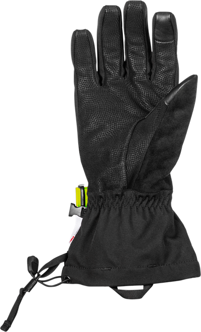 FLY RACING 371-0605L TITLE GAUNTLET GLOVES BLACK/HI-VIS LG