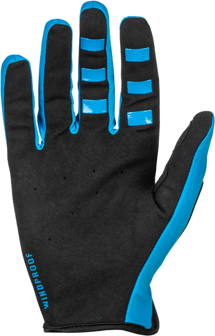 FLY RACING 371-14608 WINDPROOF GLOVES BLUE/GREY 08