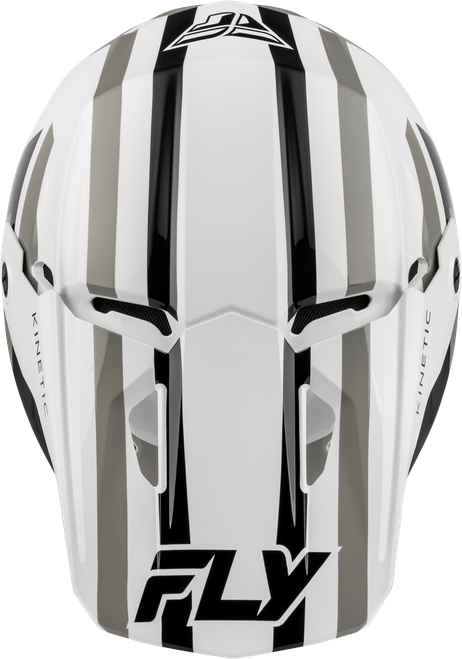 FLY RACING 73-2001S KINETIC SYNC HELMET WHITE/BLACK/GREY SM