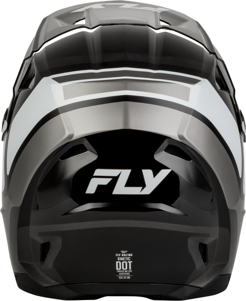 FLY RACING 73-2006YM YOUTH KINETIC SCRAP HELMET BLACK/WHITE/GREY YM