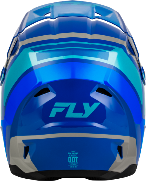 FLY RACING 73-2007YL YOUTH KINETIC SCRAP HELMET BLUE/LIGHT BLUE/GREY YL