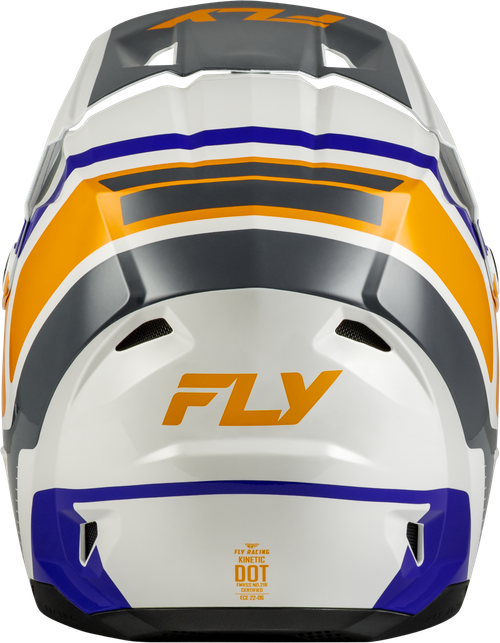 FLY RACING 73-2009YS YOUTH KINETIC SCRAP HELMET WHITE/ORANGE/BLUE/GREY YS