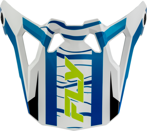 FLY RACING 73-0062VX FORMULA CP CHARGE VISOR WHITE/BLUE/BLACK XL-2X