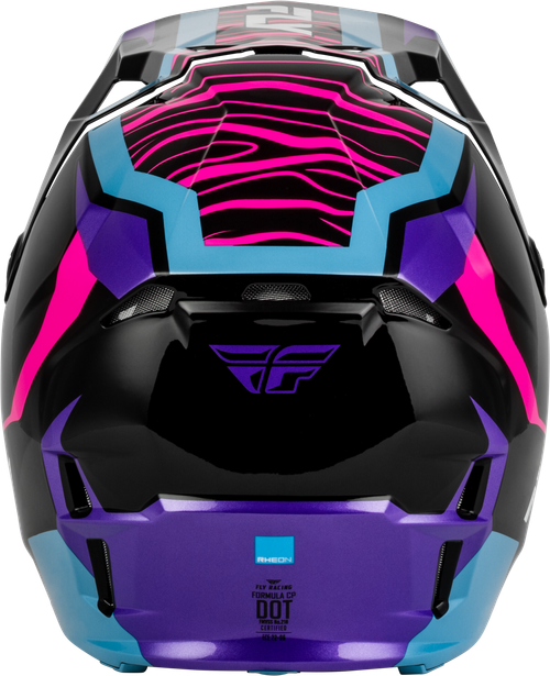 FLY RACING 73-0063M FORMULA CP CHARGE HELMET BLACK/PURPLE/PINK/BLUE MD