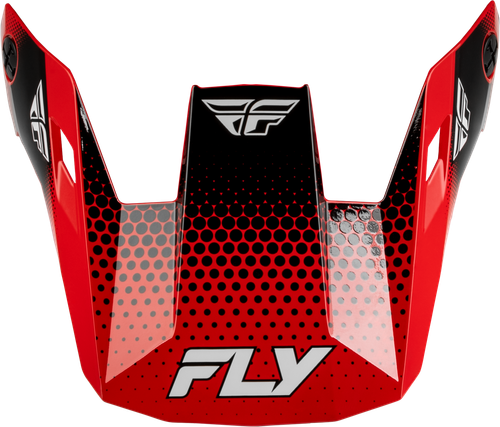 FLY RACING 73-3651VX RAYCE SONAR HELMET VISOR RED/BLACK/WHITE XL