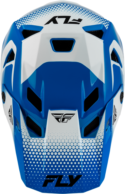 FLY RACING 73-3652YL YTH RAYCE SONAR BICYCLE HLMT BLUE/WHITE/BLACK YL