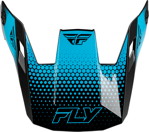FLY RACING 73-3654VM RAYCE SONAR HELMET VISOR BLACK/ELECTRIC BLUE XS-LG
