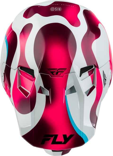FLY RACING 73-4366L FORMULA CC VIBE HELMET WHITE/PINK/BLUE LG