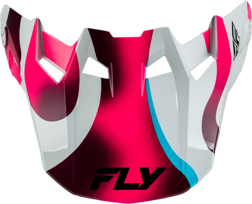 FLY RACING 73-4366VM FORMULA CC VIBE VISOR WHITE/PINK/BLUE MD/LG