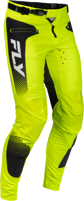 FLY RACING 380-06424 YTH RAYCE SONAR BICYCLE PANTS HI-VIS/BLACK/WHITE SZ 24