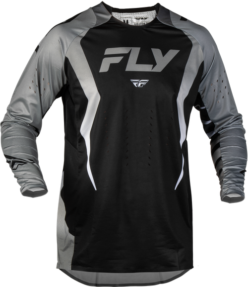 FLY RACING 380-120M EVOLUTION DST BOLT JERSEY BLACK/GREY MD