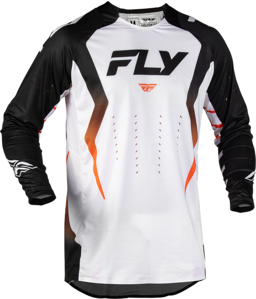 FLY RACING 380-122M EVOLUTION DST BOLT JERSEY WHITE/BLACK/ORANGE MD