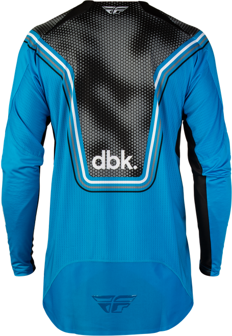 FLY RACING 380-124S EVOLUTION DST DBK JERSEY BLUE/BLACK/WHITE SM