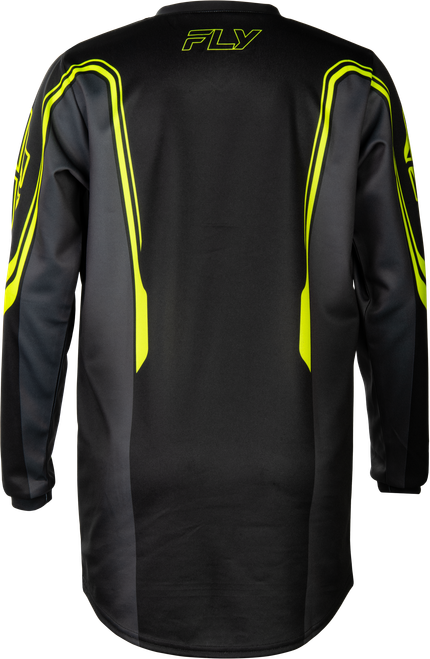 FLY RACING 380-220YS YOUTH F-16 RAZE JERSEY BLACK/GREY YS