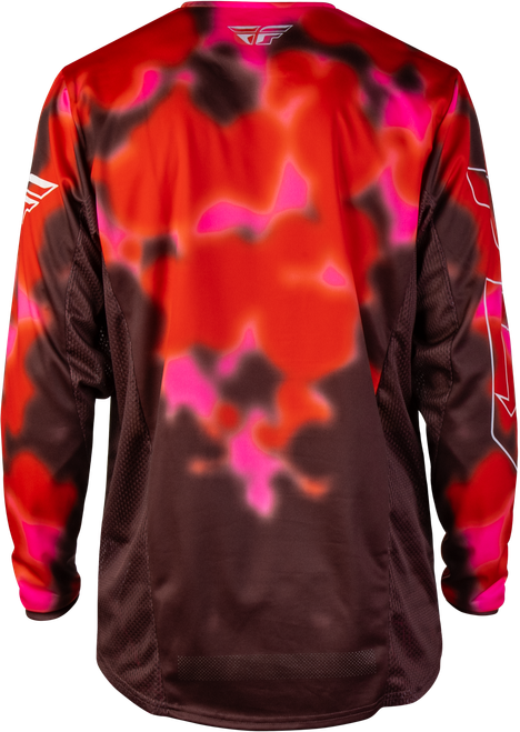 FLY RACING 380-422X KINETIC BLUR JERSEY RED/MAROON XL