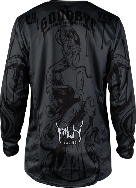 FLY RACING 380-4242X KINETIC DARK SERIES JERSEY GREY/BLACK 2X